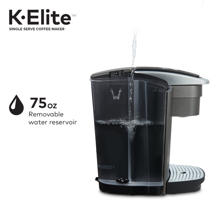 Keurig KElite SingleServe KCup Pod Coffee Maker with Iced Coffee